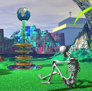 Skeleton 骨架的 レコード Vaporwave 骨架的 - Skeleton, Cover art.png